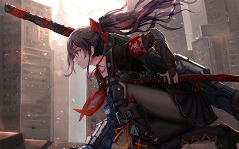 1920x1200 Anime Cyber Arm Sword Girl 4k 1080P Resolution ,HD 4k Wallpapers,Images,Backgrounds ...