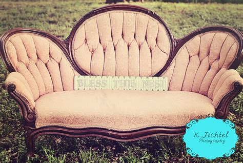 Love my new photography prop! A beautiful antique couch! Just my style! :) # ...