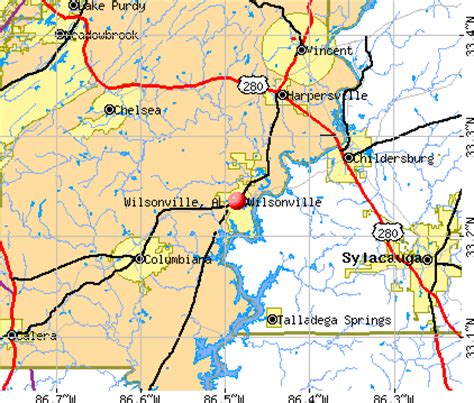 Wilsonville, Alabama (AL 35186) profile: population, maps, real estate, averages, homes ...