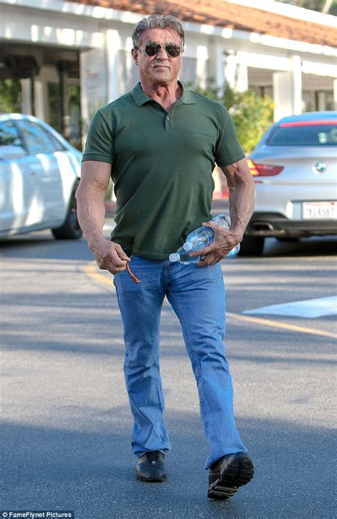 Sylvester Stallone seen for first time since loss at Oscars 2016 | Daily Mail Online