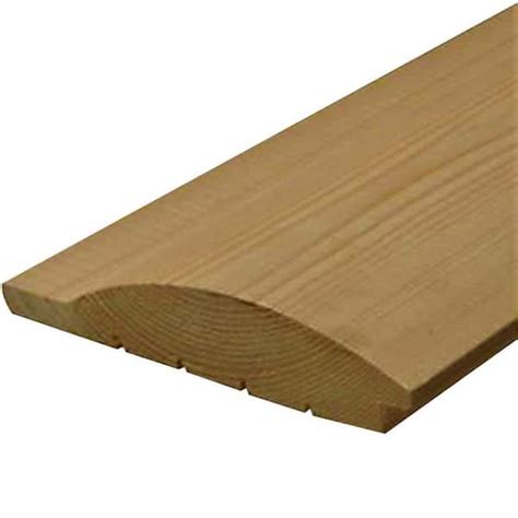 2 in. x 8 in. x 12 ft. Log Cabin Wood Siding Board 2812SPFLCS - The ...