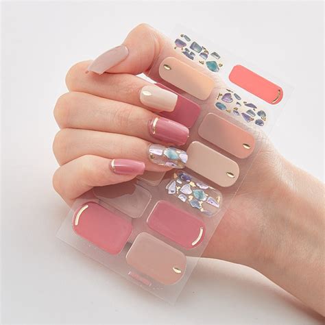 Korea 3D Nail Art Sticker gradient nail stickers Nail Beauty DQ354 -373 ...