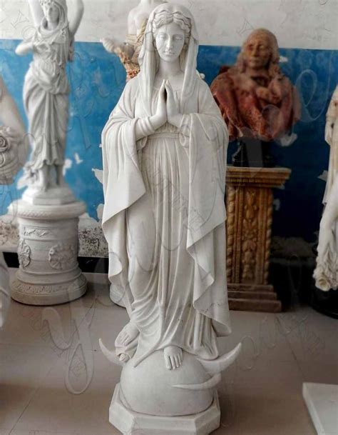 High Quality Catholic Blessed Mother Mary Marble Statue for Outside CHS-280-Religious Virgin ...