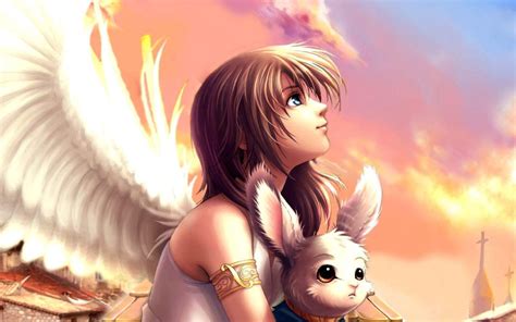 Cute Anime Girl Angel Wallpapers - Top Free Cute Anime Girl Angel ...