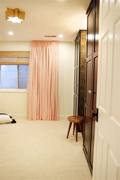 A Ceiling Mount Curtain Rod - Chris Loves Julia