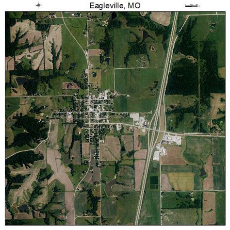 Aerial Photography Map of Eagleville, MO Missouri