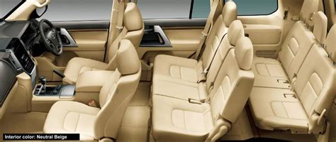 New Toyota Land Cruiser 200 Interior colors, Full variation of Seat colours selection