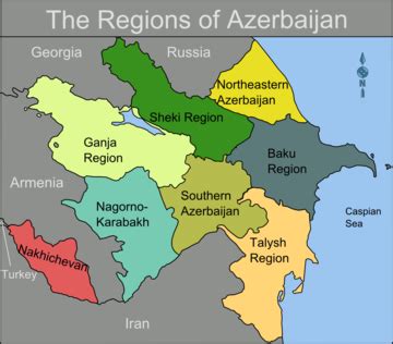 Map of Azerbaijan: Regions, Baku, and More