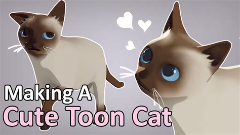 Make a Lowpoly Cute Toon Cat! - Blender Mini Tutorial (Texturing & Rigging) - YouTube