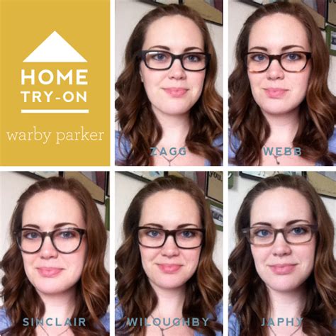 gathered heart: Warby Parker Home Try-On