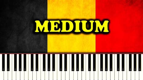 NATIONAL ANTHEM OF BELGIUM - La Brabançonne - Piano Tutorial - YouTube