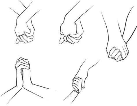 Holding Hands Drawing Reference and Sketches for Artists