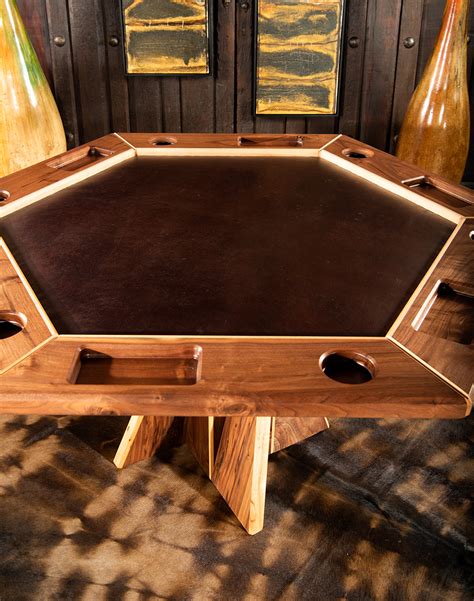 American Walnut Poker Table| Fine Furniture Store