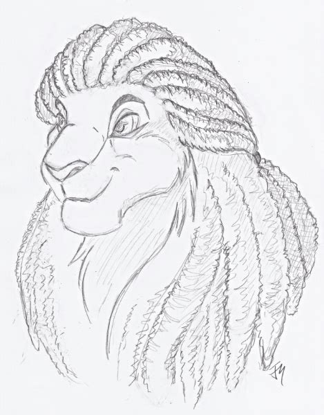 Lion With Dreads Drawing at GetDrawings | Free download