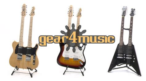 Gear4music Double Neck Guitars - YouTube