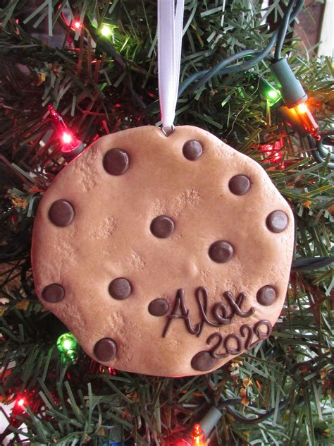 Personalized Cookie Ornament Personalized Chocolate Chip | Etsy