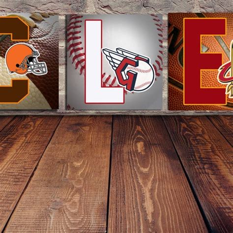 A Collection of Ohio Sports Teams Cleveland Browns Cleveland - Etsy