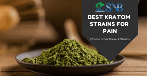 Best Kratom For Pain - Choose From These 4 Pain Strains