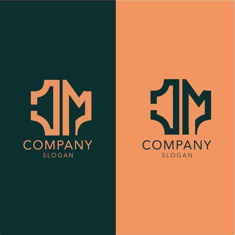 Premium Vector | Modern monogram initial letter cm logo template