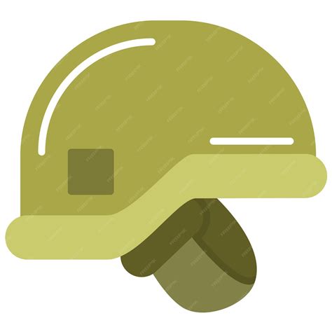 Premium Vector | Soldier Helmet Flat Illustration