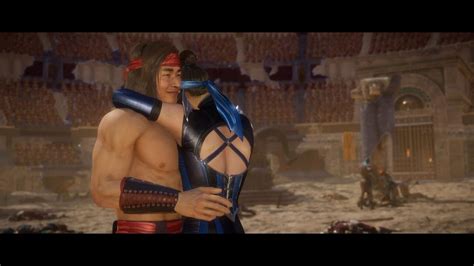 Mortal Kombat 11 Kitana & Liu Kang Romance - YouTube