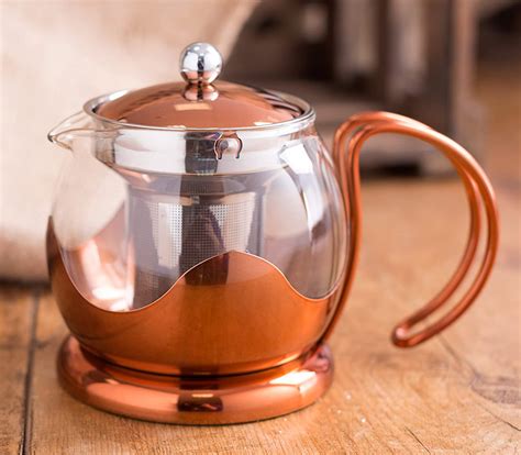 LaCafetiere Copper Infuser Teapot - 4 Cup - Farrer's