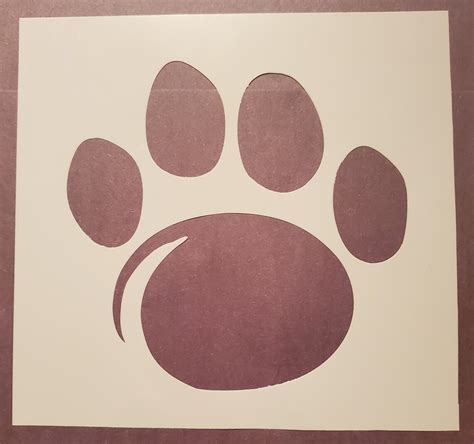 Penn State Paw Print Stencil - Etsy