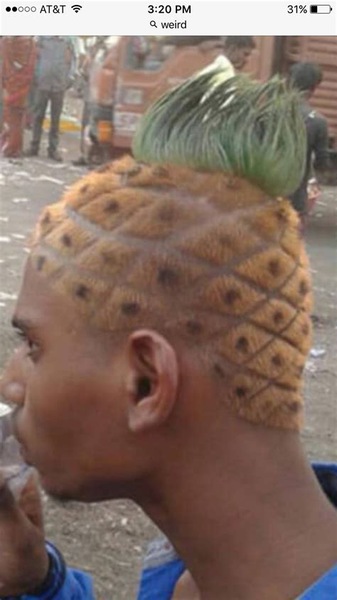 Who lives in a pineapple under the sea! | Hair humor, Crazy hair, Trending haircuts