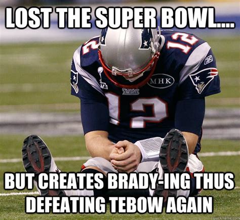 lost to eli .....again - Sad Tom Brady Is Sad - quickmeme