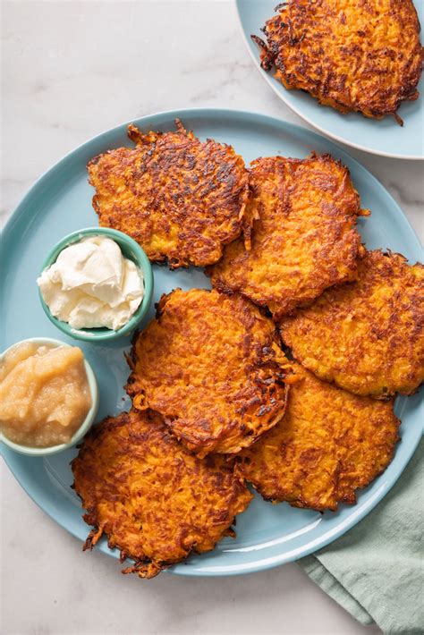 Sweet Potato Latkes - Weelicious