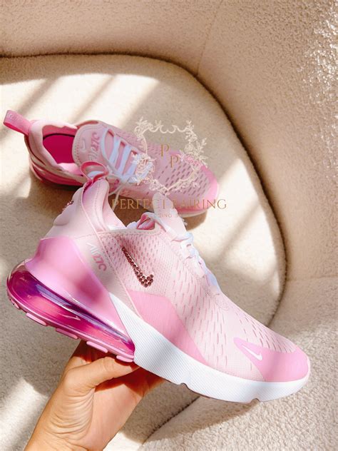 Pink Nike Air Max 270 Sneaker With Crystals Girls and Women Gift Nike ...