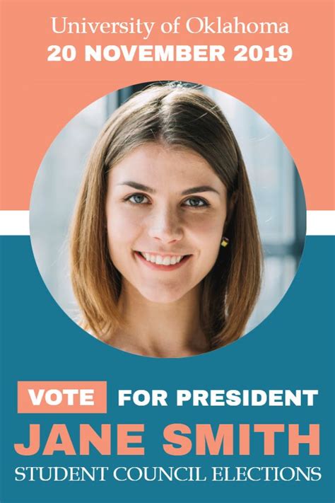 College student council election flyer poster template. Student Government Campaign, Student ...