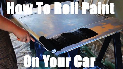 How To Paint Your Car With A Roller - YouTube