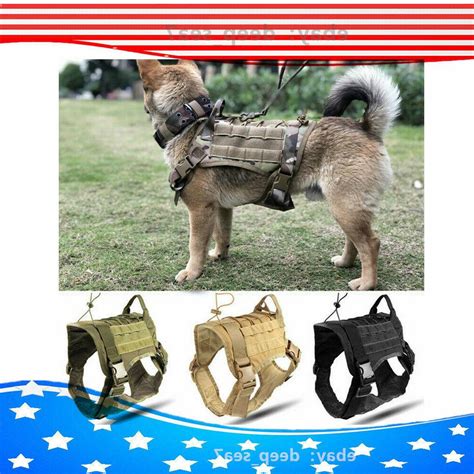 Military K9 Trainning Service Dog Harness Nylon Medium