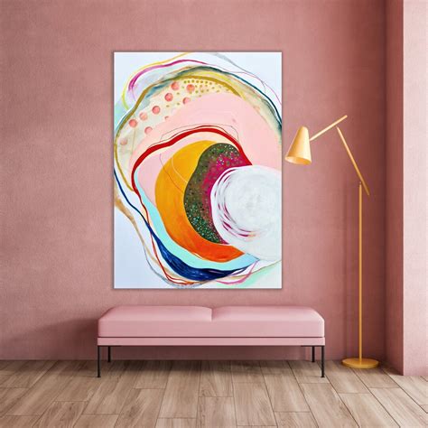 Bright and Colorful Abstract Painting Print Abstract Shapes - Etsy