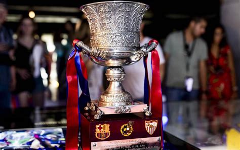 Spanish Super Cup trophy in Barça Museum