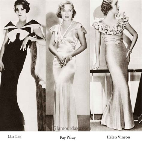 1930s Fashion - Hollywood Winter Frocks -1934 - Glamour Daze