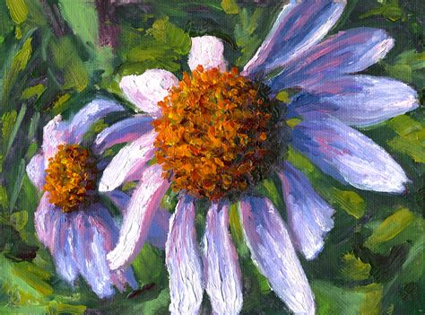 A Wild Purple Aster Flower | Original Oil Painting - Andrew Gaia Art & Illustration