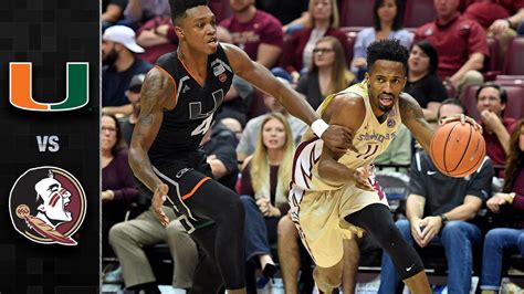 Miami vs. Florida State Basketball Highlights (2017-18) - Stadium