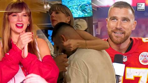 Taylor Swift's PDA With Rumored Beau Travis Kelce, See Viral Pics