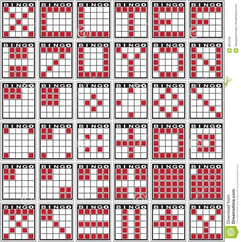 Bingo Patterns Stock Photography - Image: 5834182 | Bingo patterns, Printable bingo games, Bingo ...