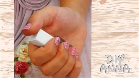 Newspaper Print Nail Art Tutorial - YouTube