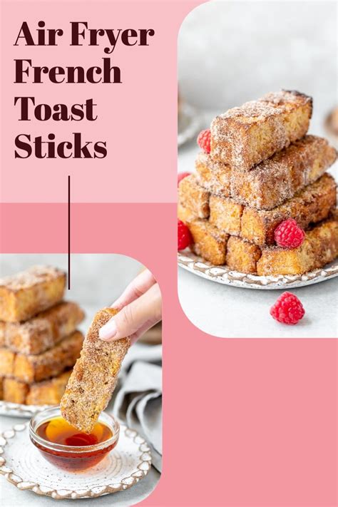 Homemade air fryer French toast sticks you can make in minutes! This ...