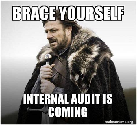 Brace yourself INTERNAL AUDIT is COMING - Brace Yourself - Game of ...