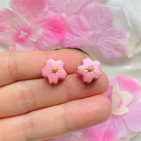 Sakura Stud Earrings – Kawaii Craft Shop
