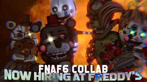 [SFM Collab] Now Hiring at Freddy's | FNAF6 song by JTMusic - YouTube