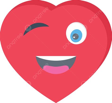 Emoji Happy Heart Symbol Vector, Happy, Heart, Symbol PNG and Vector with Transparent Background ...