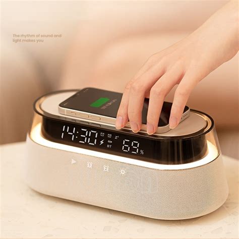 Wireless Charger with Bluetooth Speaker,LED Lamp,Alarm Clock - JUNDA INDUSTRY CO., LIMITED