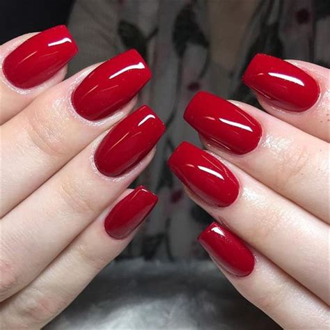 Red Acrylic Nails Red Nails 2020 - 50 creative red acrylic nail designs to inspire you. - Fluffums