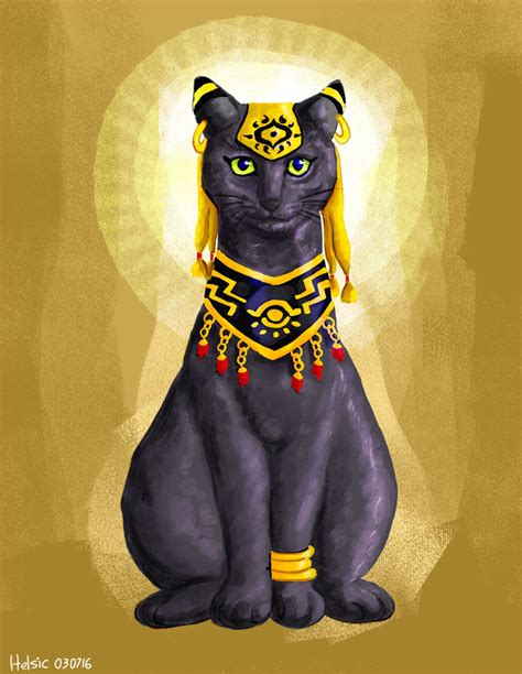 Bastet, cat Goddess (Mythical cats series ) by Helsic on DeviantArt